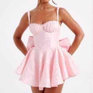 New Baby Boo Emelie Playsuit Mini Dress Pink Bow Medium